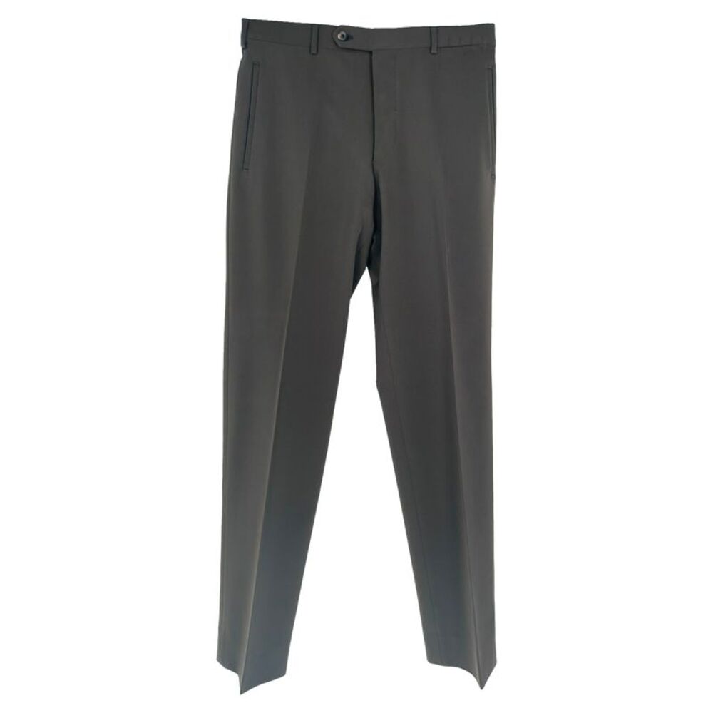 Prada Straight-Leg Trousers in Brown Polyester